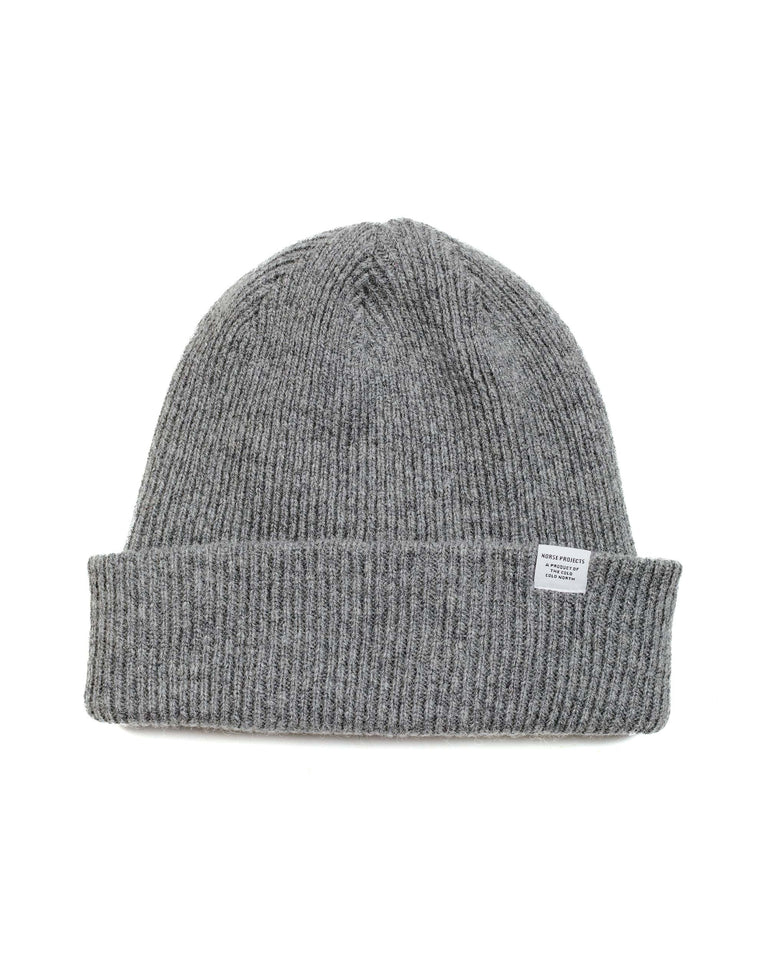 Norse Projects Norse Beanie Grey Melange