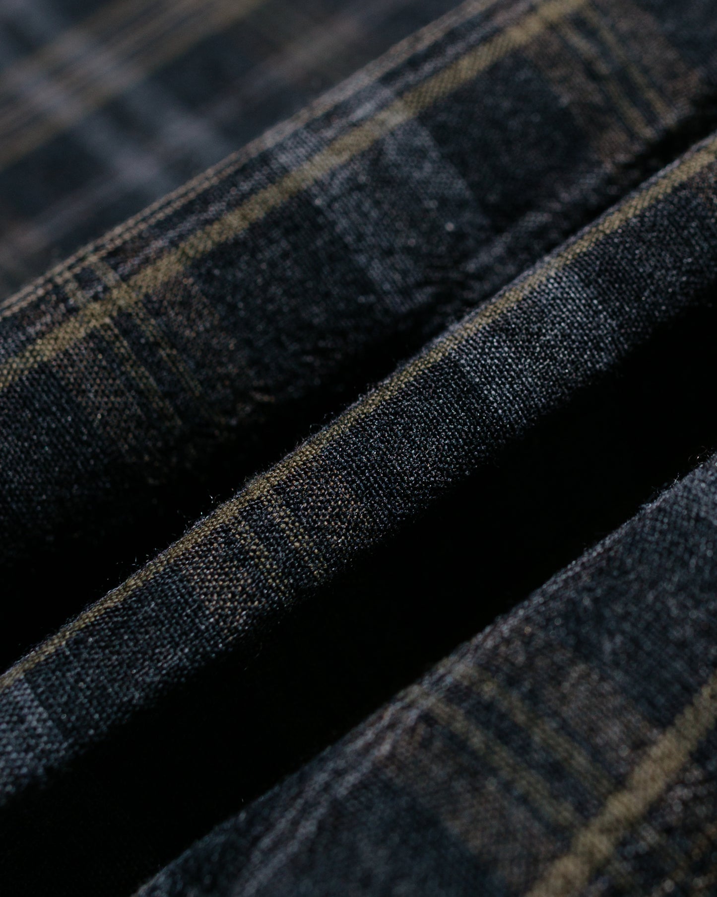 Norse Projects Ole Oversized Wool Check Shirt Charcoal Grey