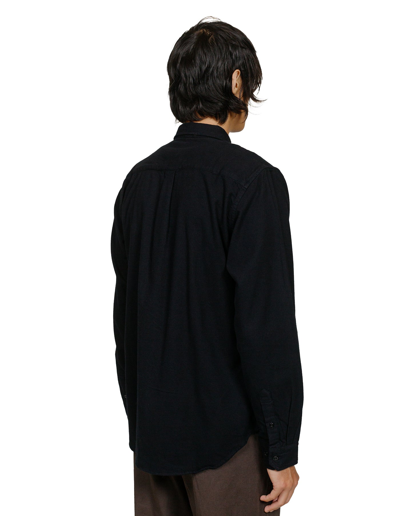 Norse Projects Osvald Flannel Shirt Black model back