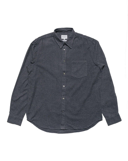 Norse Projects Osvald Flannel Shirt Charcoal Melange