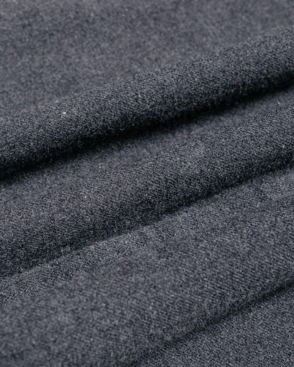 Norse Projects Osvald Flannel Shirt Charcoal Melange fabric