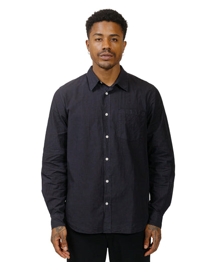 Norse Projects Osvald Tencel Dark Navy model front