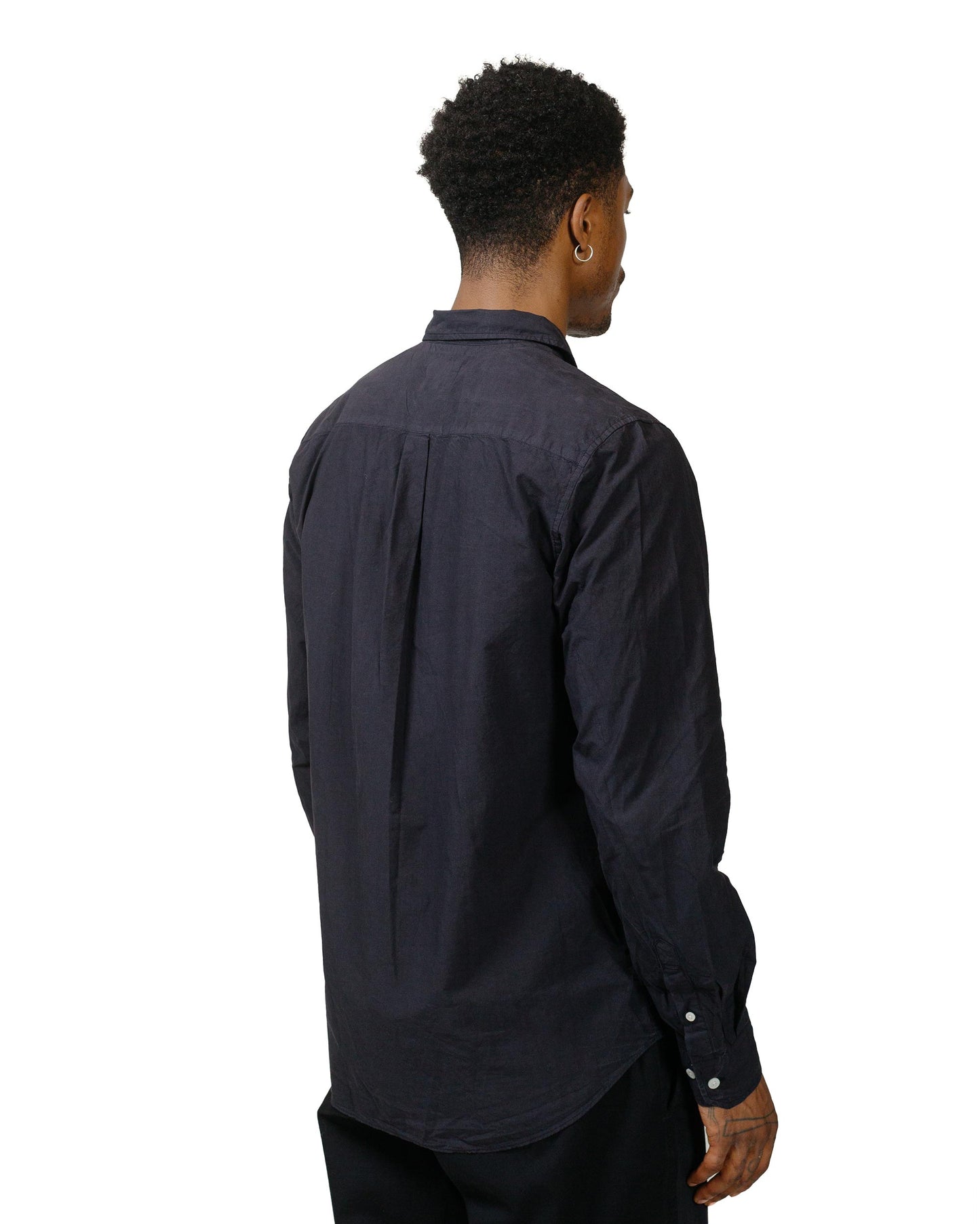 Norse Projects Osvald Tencel Dark Navy model back