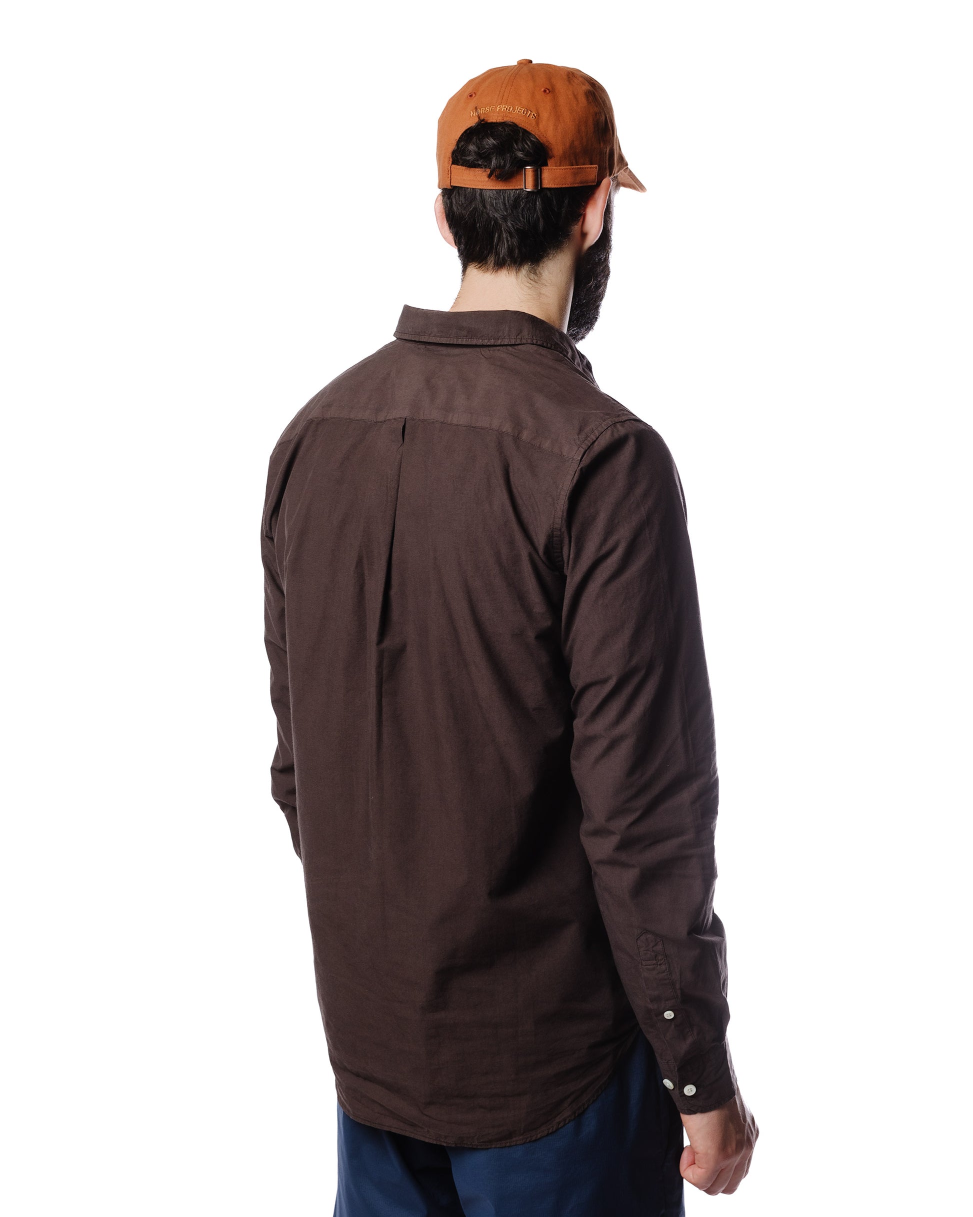 Norse Projects Osvald Tencel Espresso Model Rear