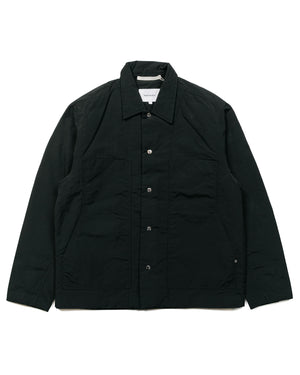 Norse Projects Pelle Waxed Nylon Insulated Jacket Black
