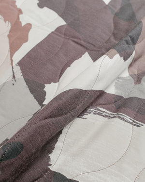 Norse Projects Peter Camo Nylon Insulated Vest Espresso fabric
