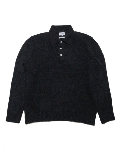 Norse Projects Rasmus Relaxed Brushed Polo Black