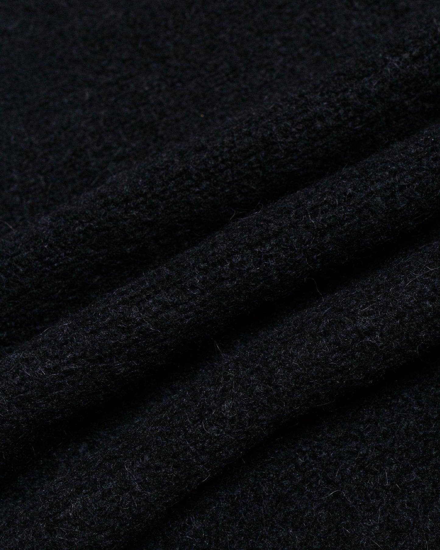 Norse Projects Rasmus Relaxed Brushed Polo Black fabric