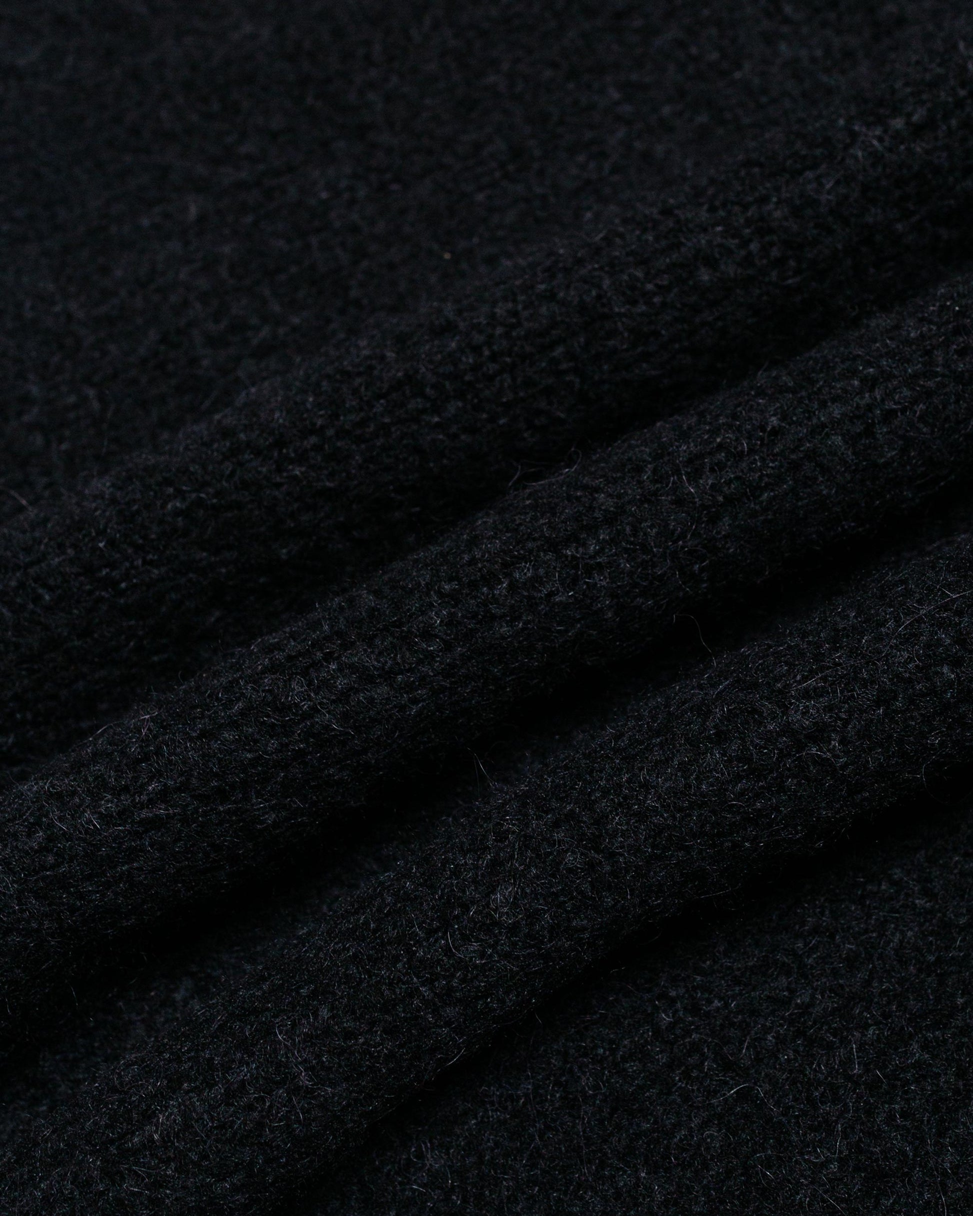 Norse Projects Rasmus Relaxed Brushed Polo Black fabric