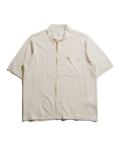 Norse Projects Rollo Cotton Linen SS Shirt Kit White
