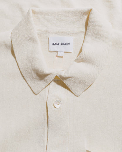Norse Projects Rollo Cotton Linen SS Shirt Kit White