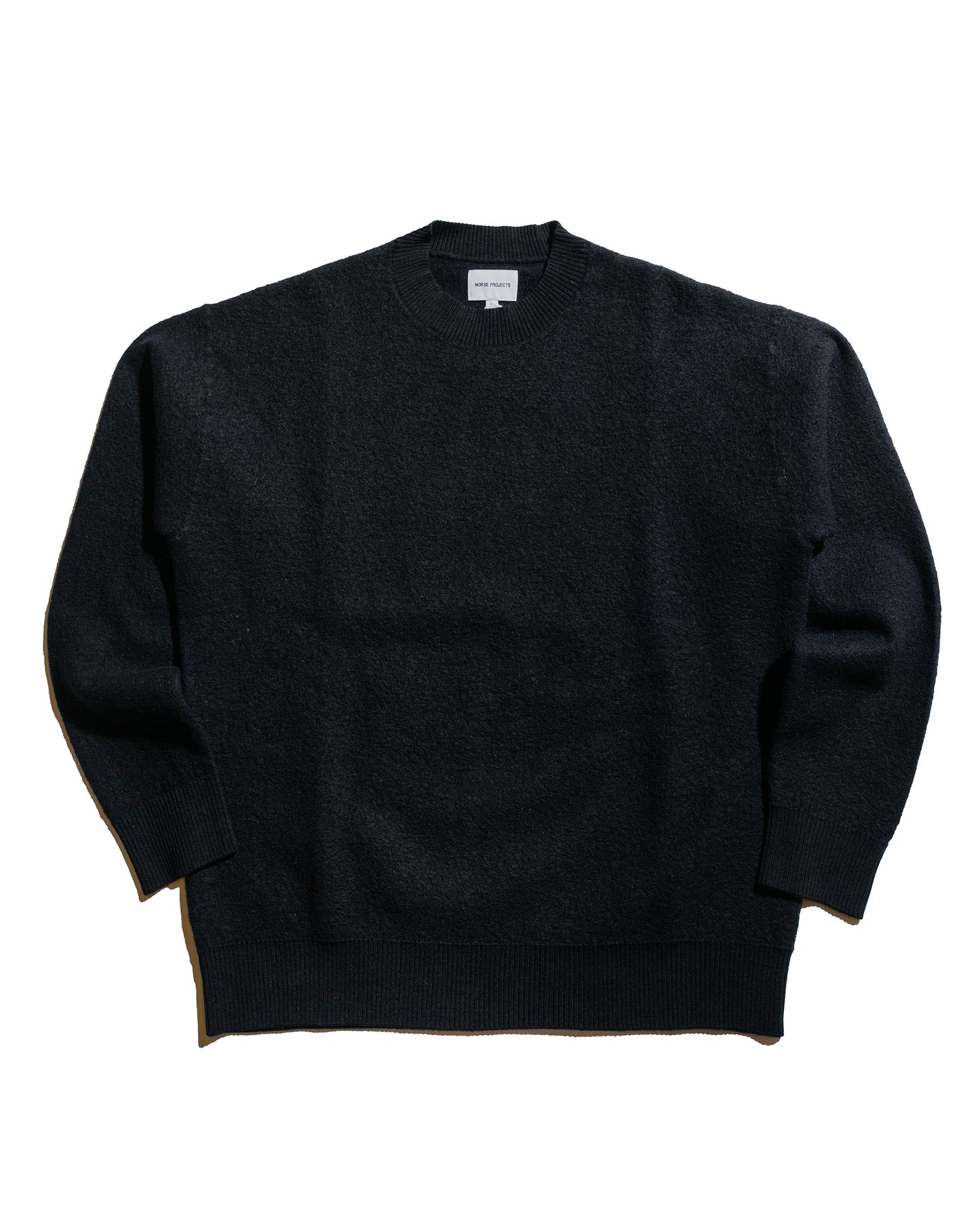 Norse Projects Rom Boiled Wool Crewneck Dark Navy