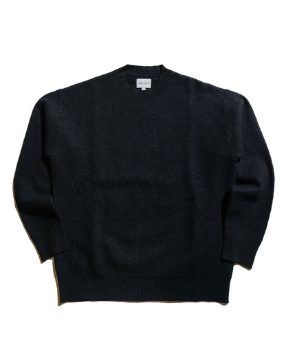Norse Projects Rom Boiled Wool Crewneck Dark Navy