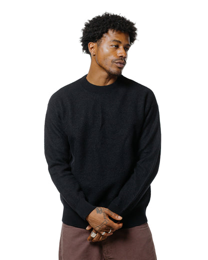 Norse Projects Rom Boiled Wool Crewneck Dark Navy