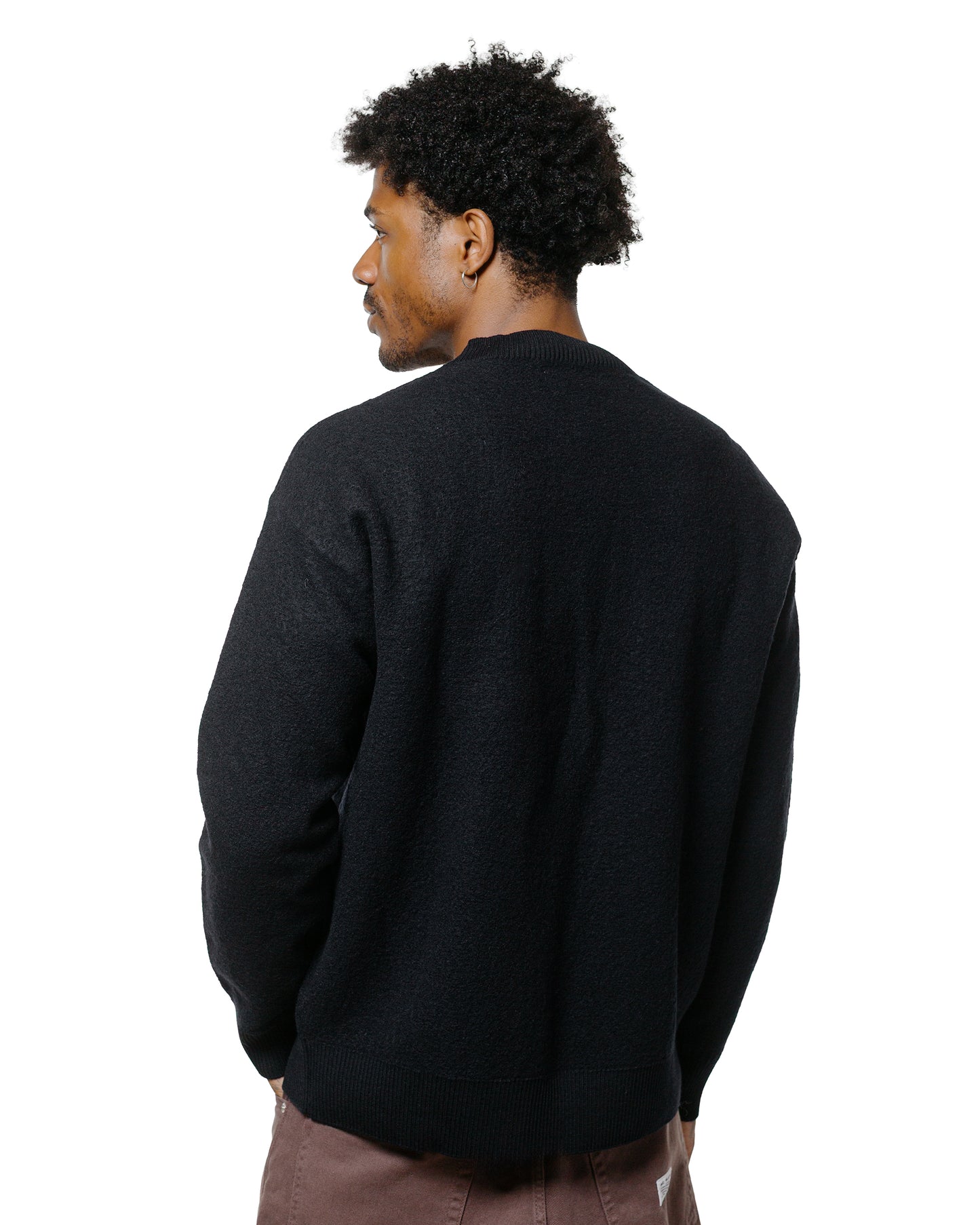 Norse Projects Rom Boiled Wool Crewneck Dark Navy