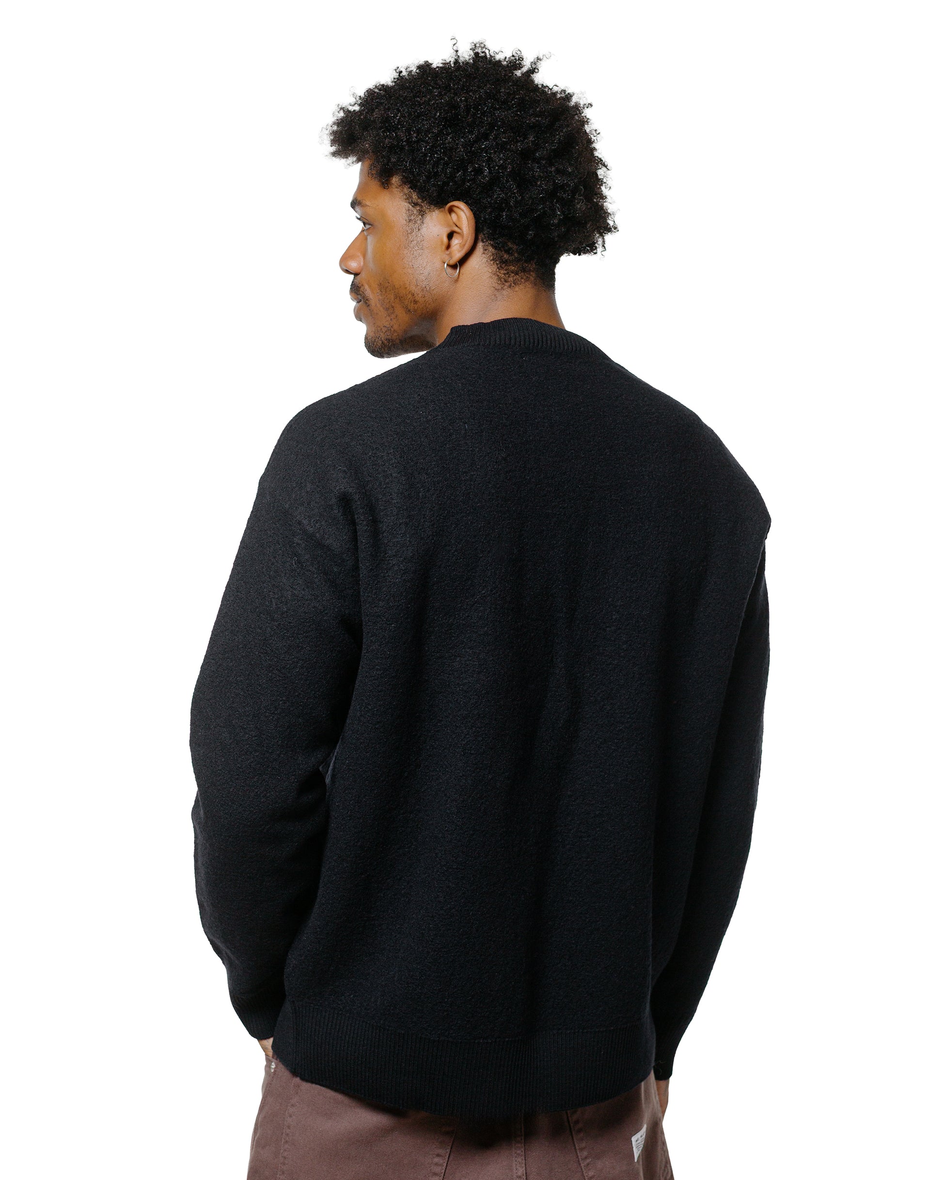 Norse Projects Rom Boiled Wool Crewneck Dark Navy