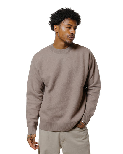 Norse Projects Rom Boiled Wool Crewneck Walnut