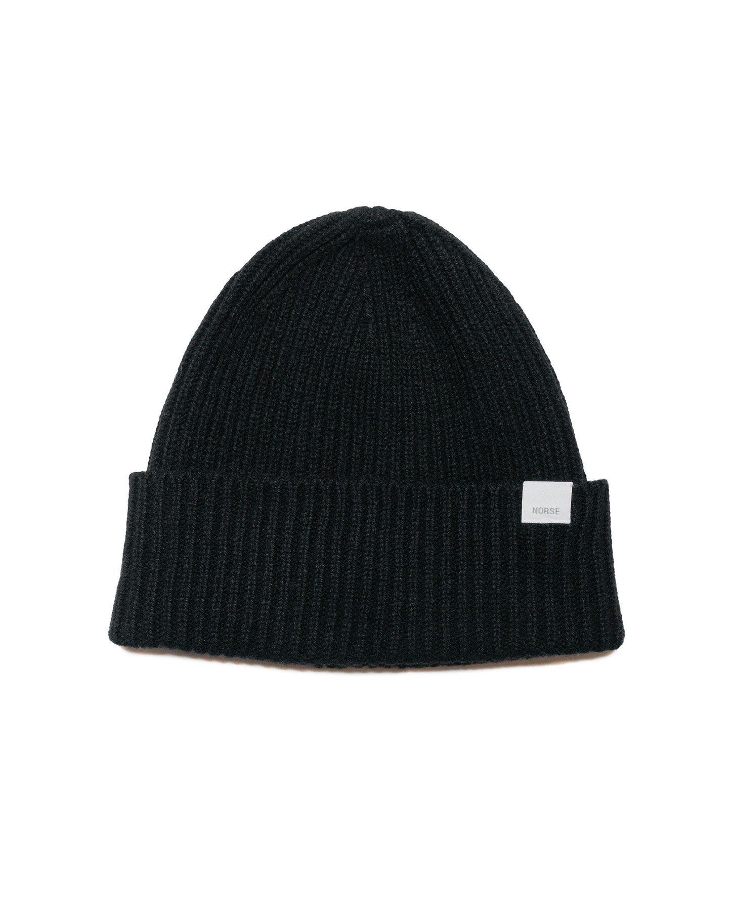 Norse Projects Standard Merino Lambswool Beanie Black