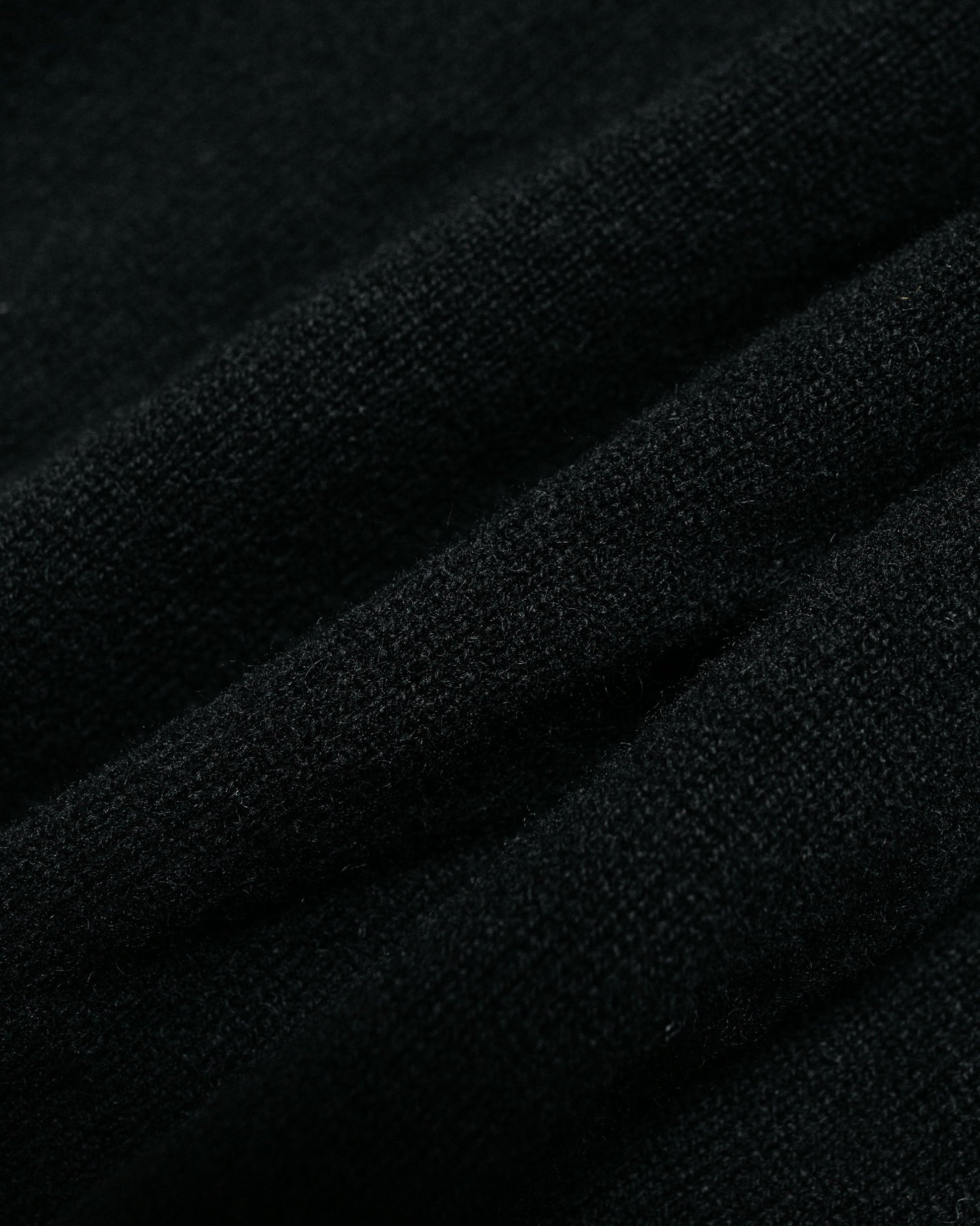 Norse Projects Standard Merino Lambswool Cardigan Black fabric