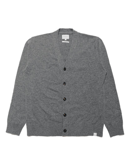 Norse Projects Standard Merino Lambswool Cardigan Grey Melange