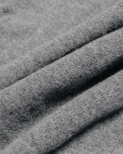 Norse Projects Standard Merino Lambswool Cardigan Grey Melange fabric