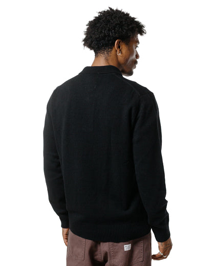 Norse Projects Standard Merino Lambswool Polo Black