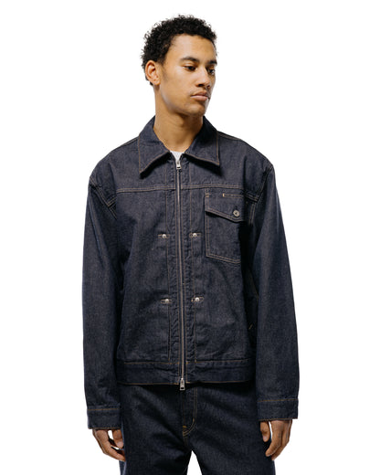 lost & found Norse Projects Norse Projects Svendborg Broken Twill Cotton Linen Denim Jacket Indigo
