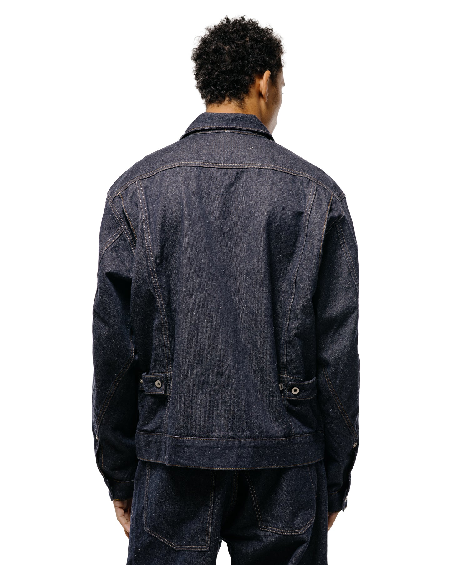 lost & found Norse Projects Norse Projects Svendborg Broken Twill Cotton Linen Denim Jacket Indigo