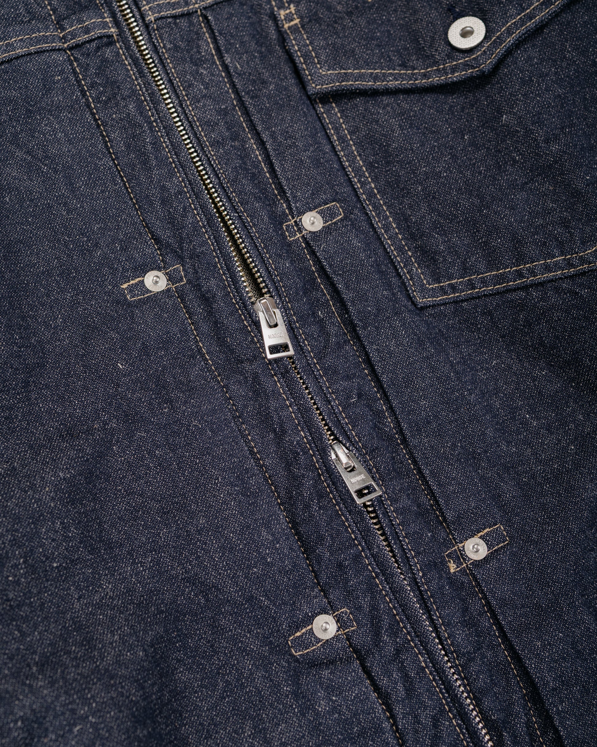 lost & found Norse Projects Norse Projects Svendborg Broken Twill Cotton Linen Denim Jacket Indigo