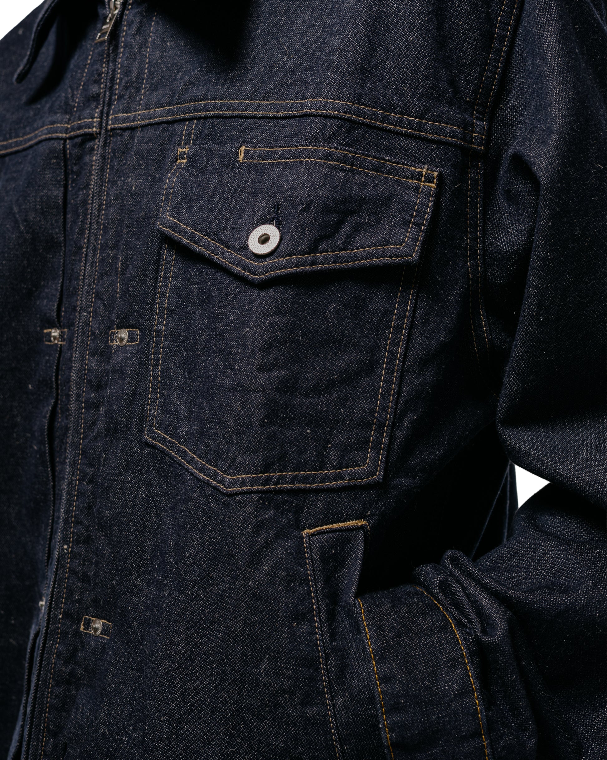 lost & found Norse Projects Norse Projects Svendborg Broken Twill Cotton Linen Denim Jacket Indigo