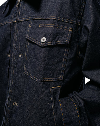 lost & found Norse Projects Norse Projects Svendborg Broken Twill Cotton Linen Denim Jacket Indigo