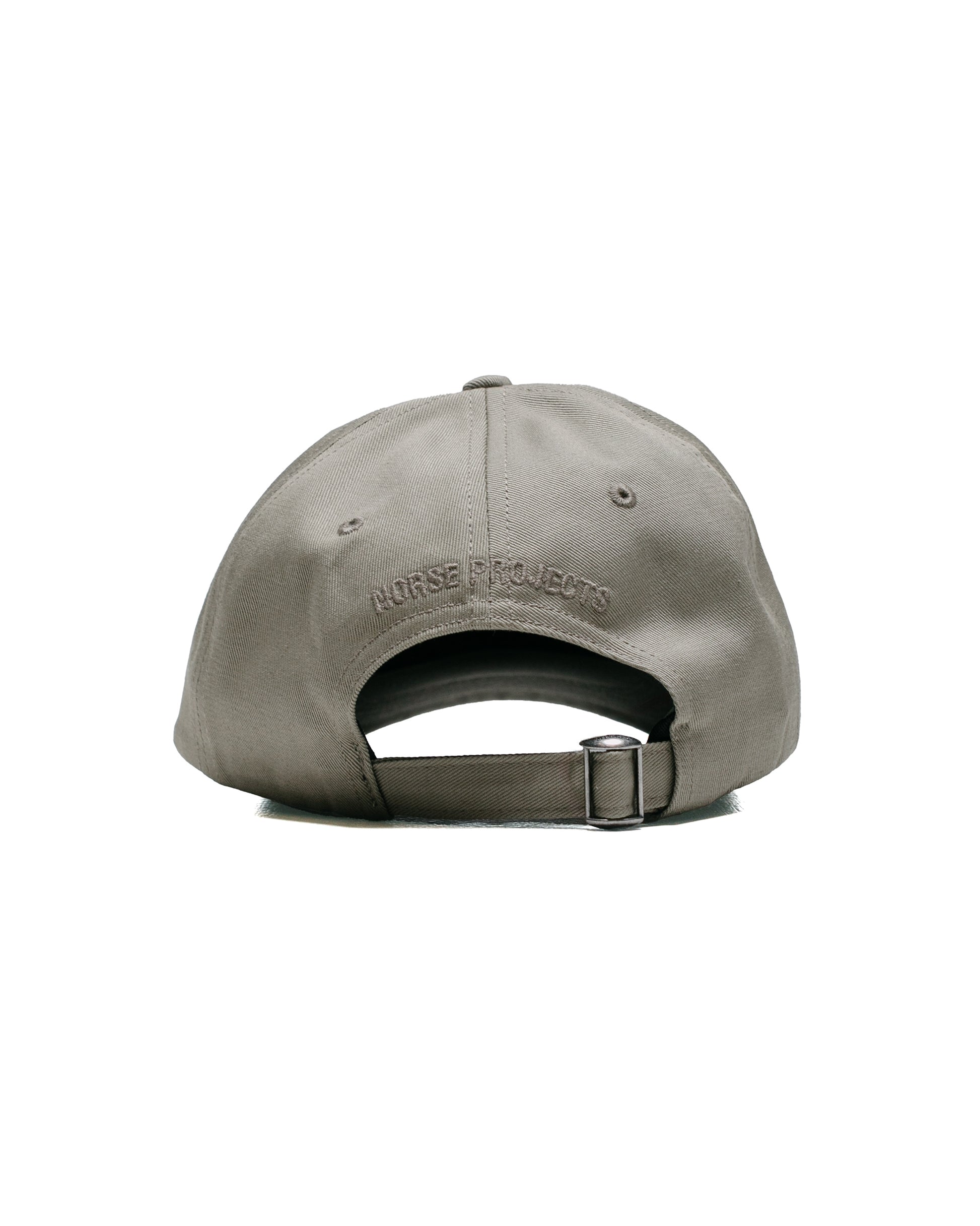 Norse Projects Twill Sports Cap Sediment Green back