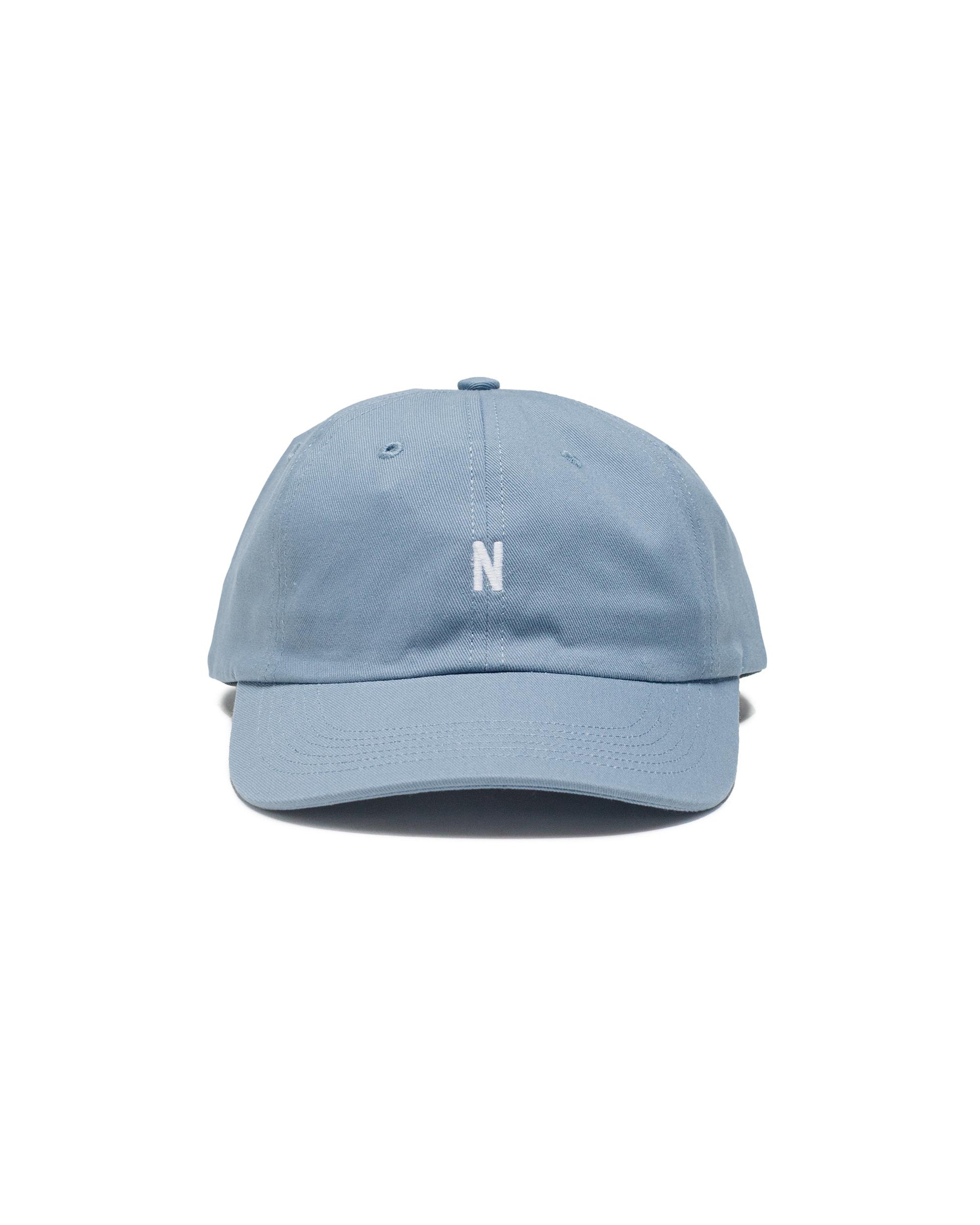 Norse Projects Twill Sports Cap Steel Blue