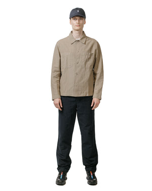 Norse Projects Tyge Cotton Linen Overshirt Clay model full
