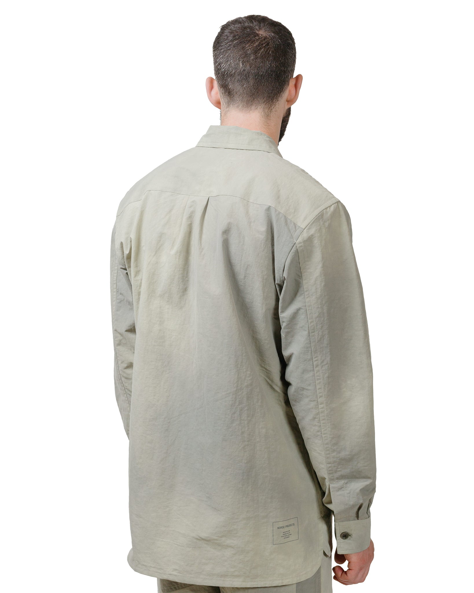 Norse Projects Ulrik Wave Dye Overshirt Clay model back