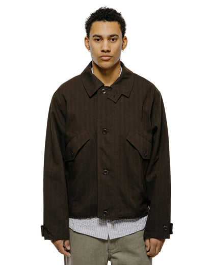 Norse Projects Vandel Herringbone Twill Flight Jacket Delicioso Brown