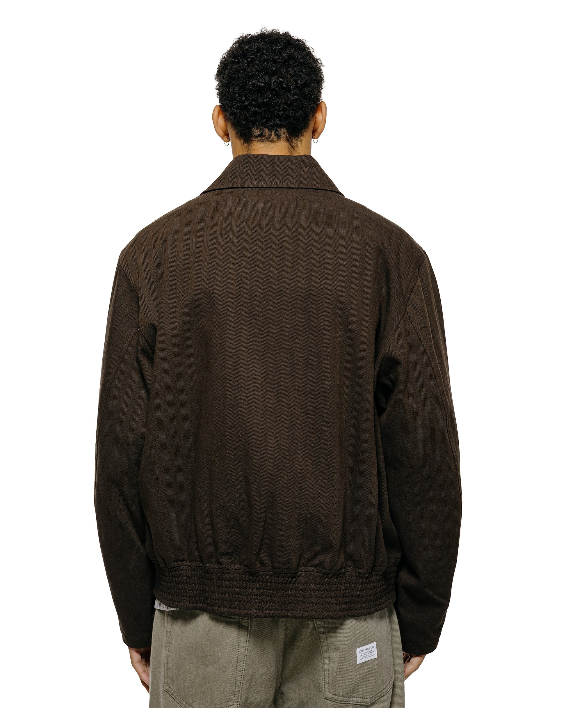 Norse Projects Vandel Herringbone Twill Flight Jacket Delicioso Brown