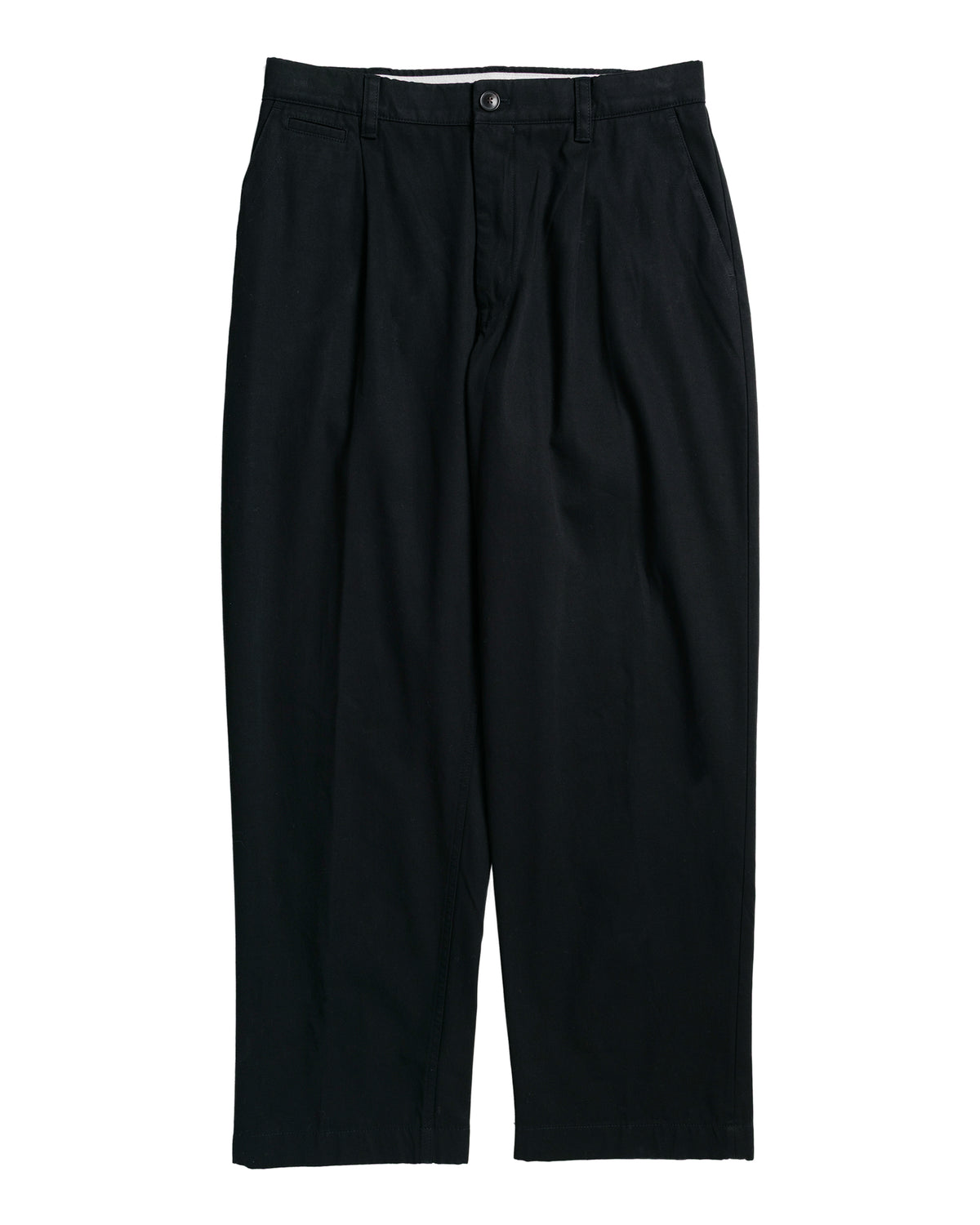 Norse Projects Volda Pleated Cotton Twill Trouser Black