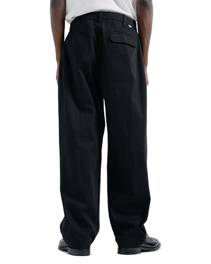 Norse Projects Volda Pleated Cotton Twill Trouser Black