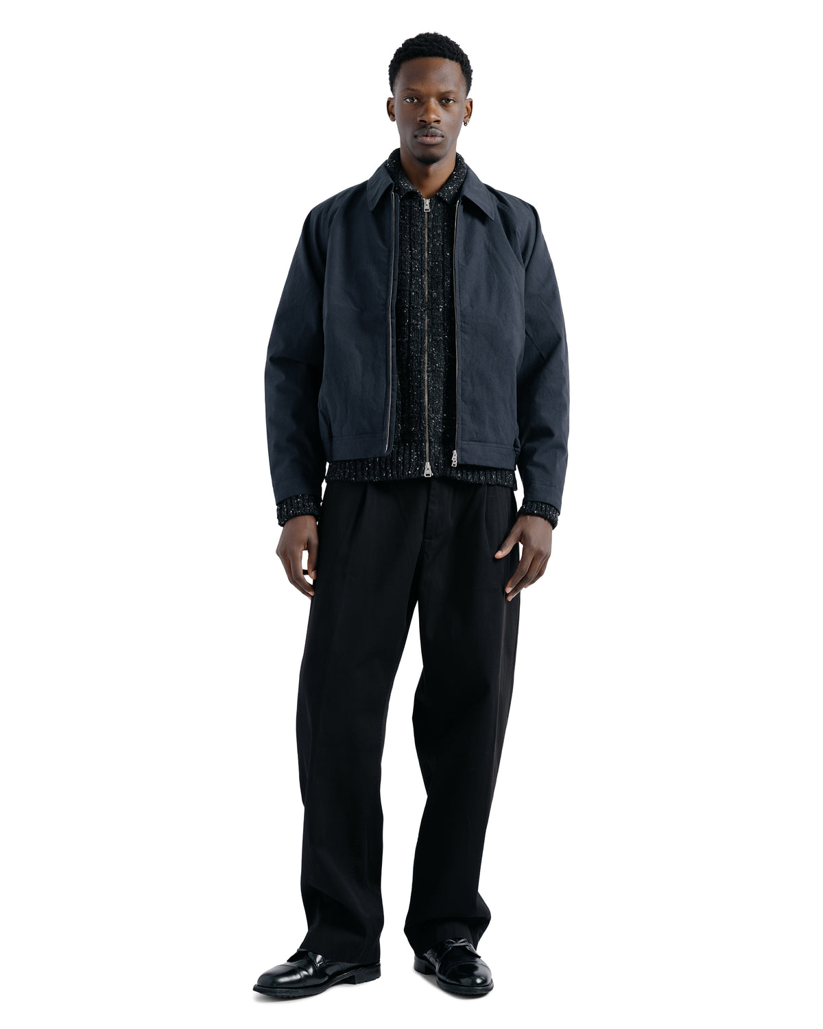 Norse Projects Volda Pleated Cotton Twill Trouser Black