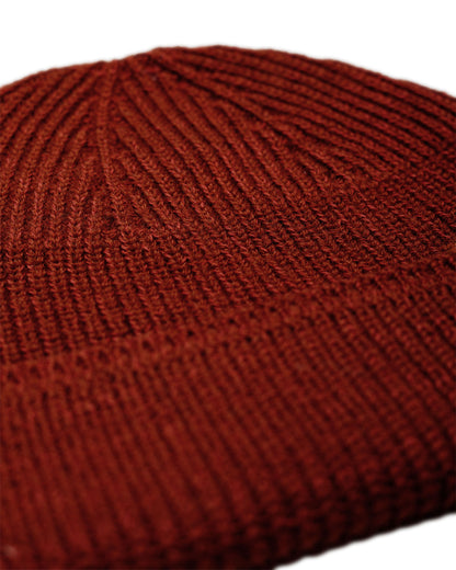 Norse Projects Wool Cotton Rib Beanie Cowhide