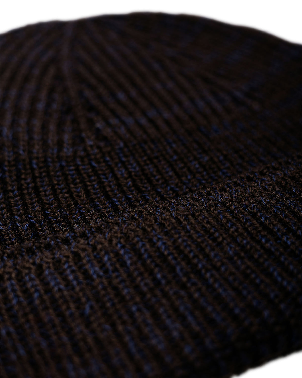 Norse Projects Wool Cotton Rib Beanie Darkest Purple