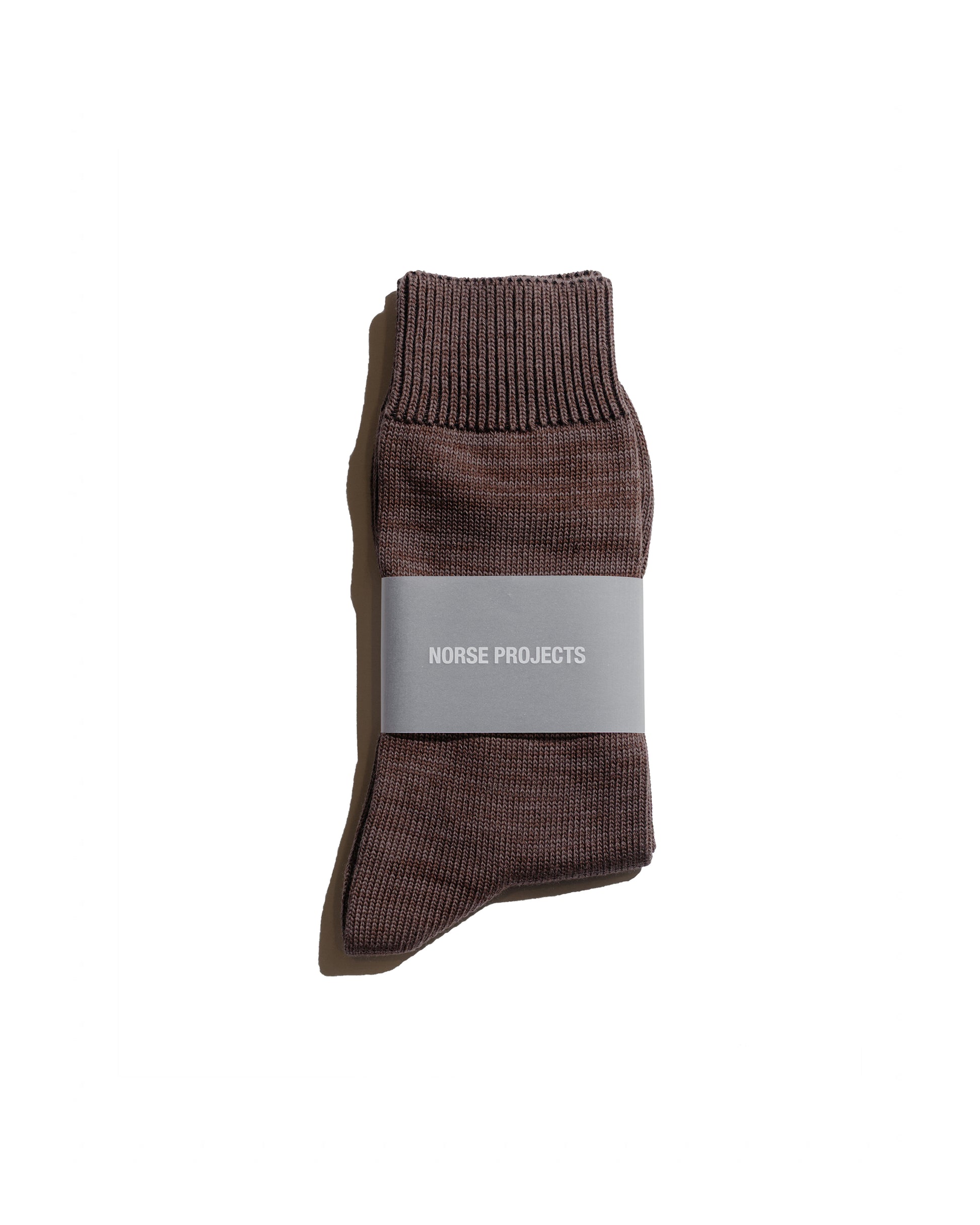 Norse Projects Bjarki Heavy Cotton Twist Sock Mahogany