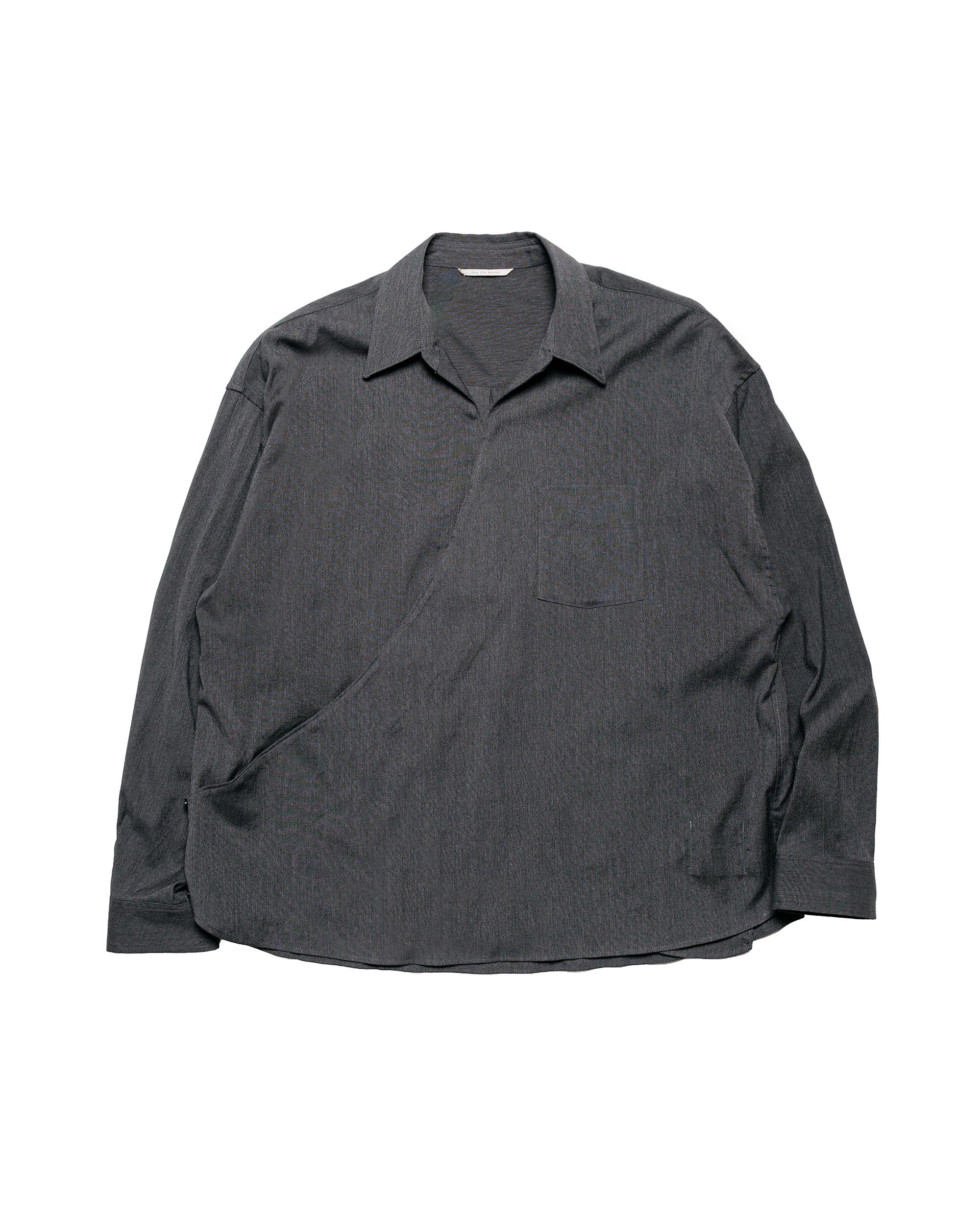 Old Joe Camp Collar Marine Shirts Long Sleeve Black