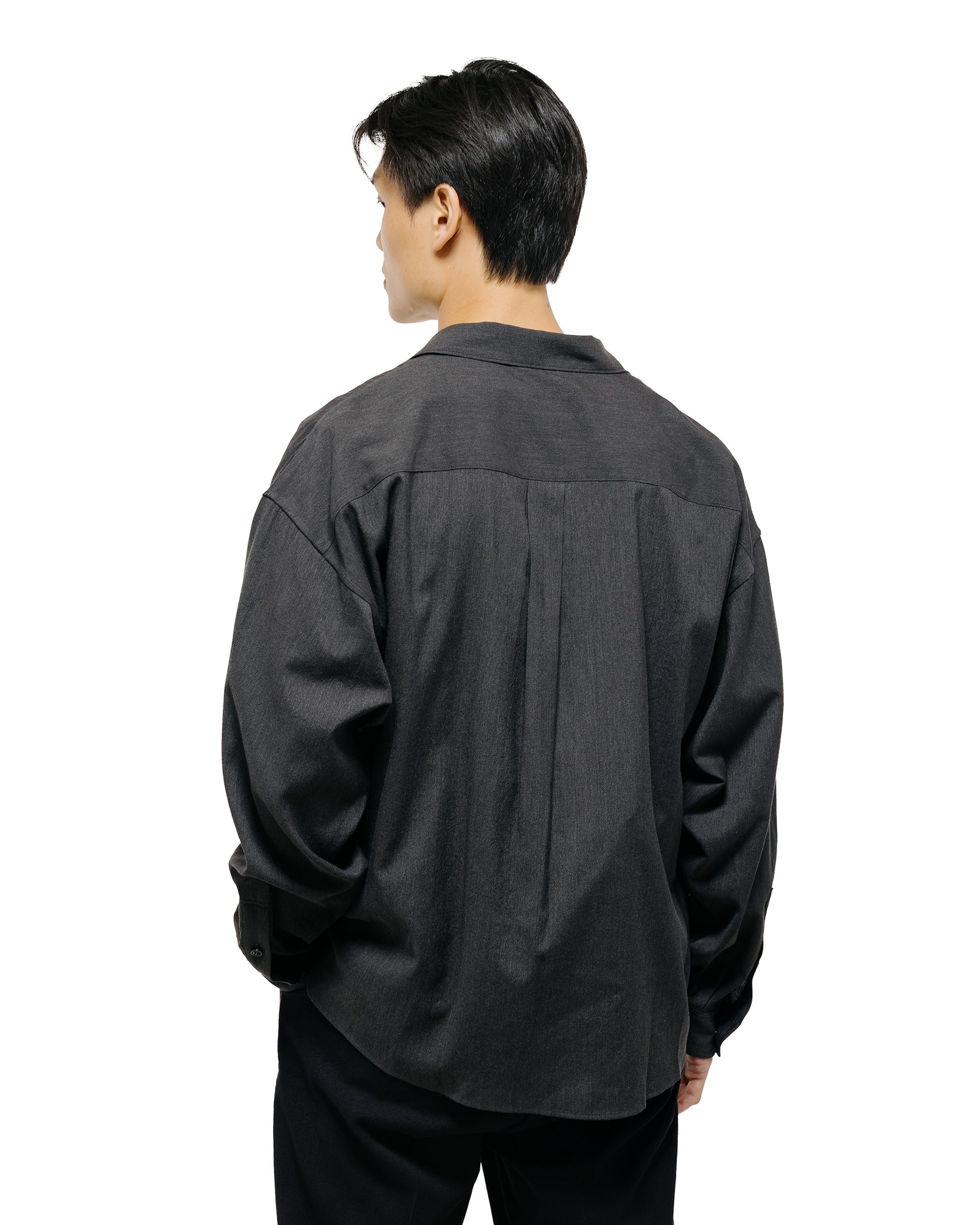 Old Joe Asymmetry Front Tunic Shirts (Long-Sleeve) Graphite
