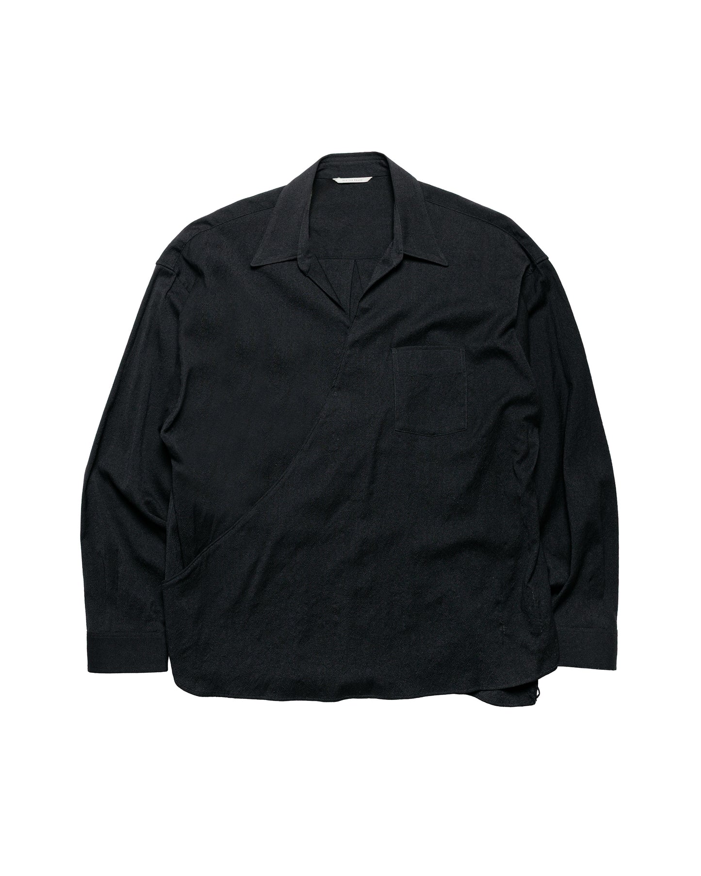Old Joe Asymmetry Front Tunic Shirts (Long-Sleeve) Onyx