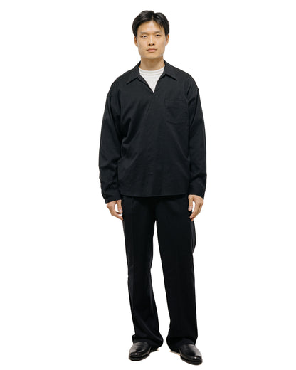 Old Joe Asymmetry Front Tunic Shirts (Long-Sleeve) Onyx