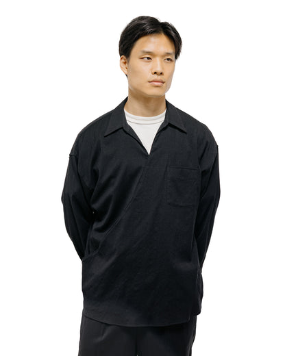 Old Joe Asymmetry Front Tunic Shirts (Long-Sleeve) Onyx