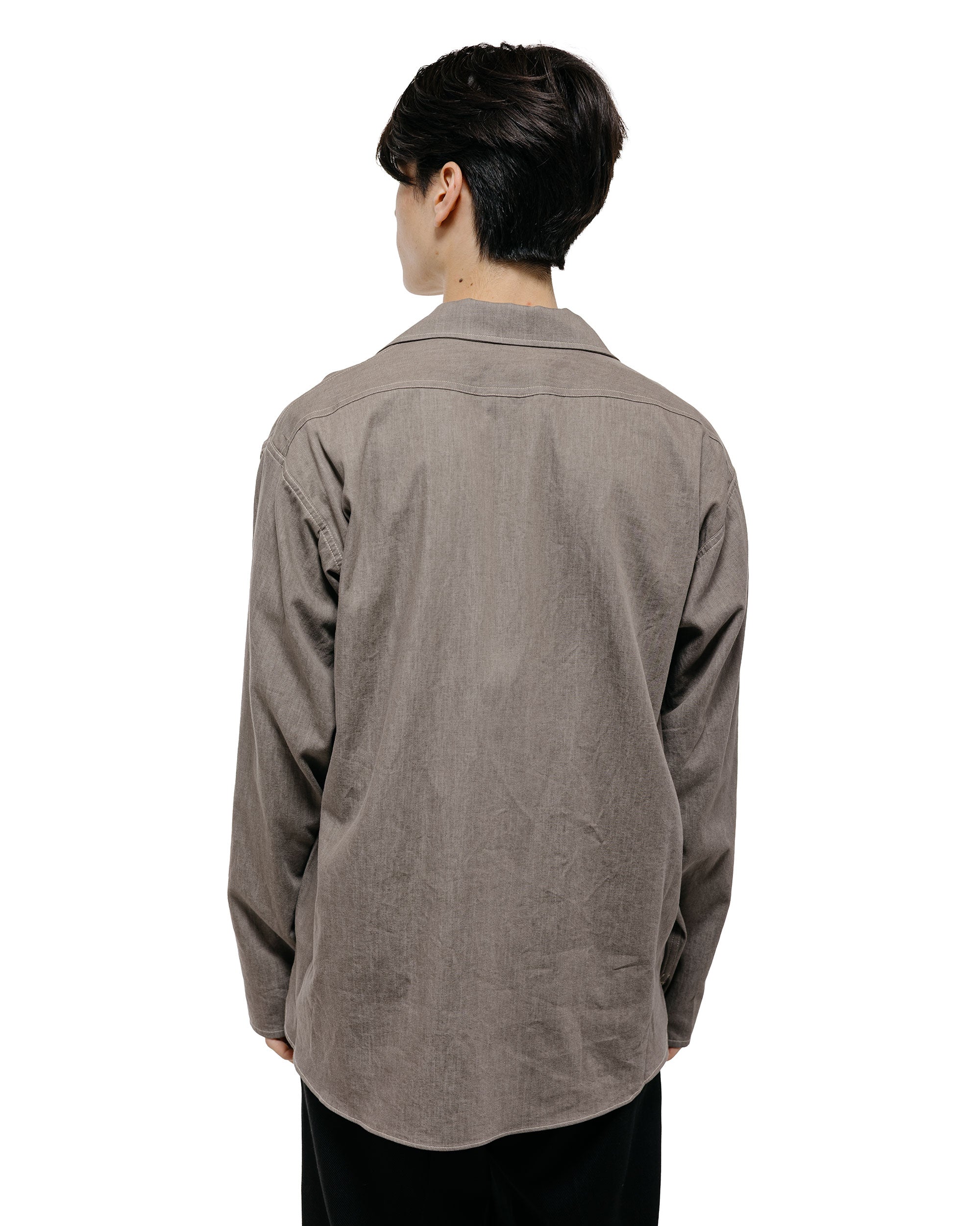 Old Joe Camp Collar Marine Shirts Long Sleeve Nutmeg