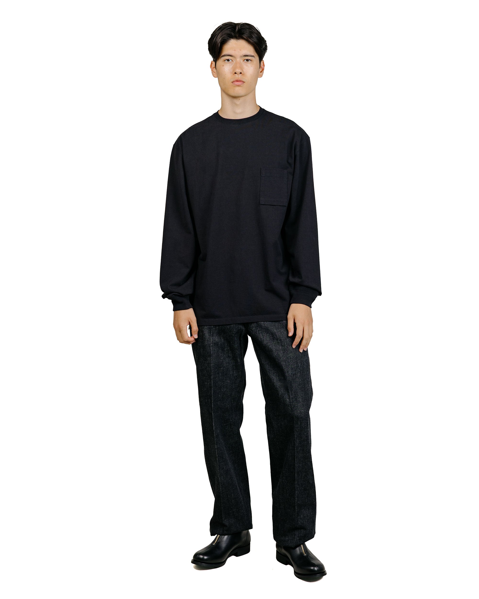 パンツ oldjoe FLAT-BACK JEAN TROUSER 946 black Old Joe Flat-Back Jean Trouser '946' Black